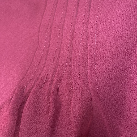 Maeve Anthropologie Red Teni Blouse Cutout Top Sz 0 - Picture 5 of 9